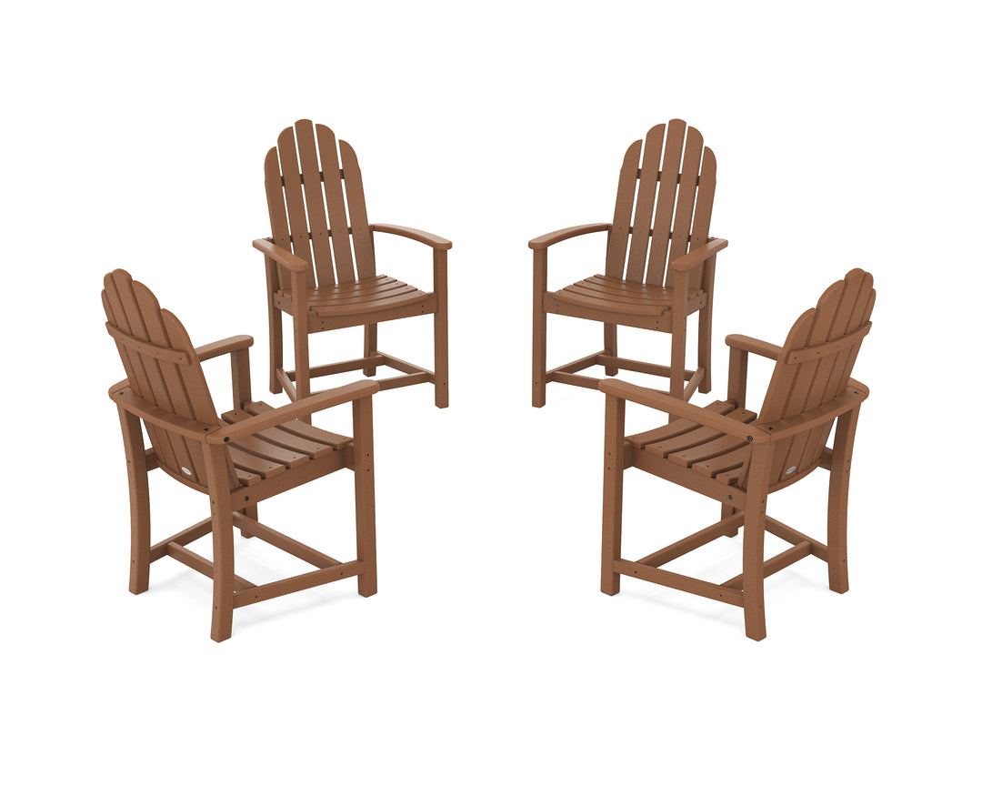 POLYWOOD® Classic 4-Piece Upright Adirondack Conversation Set