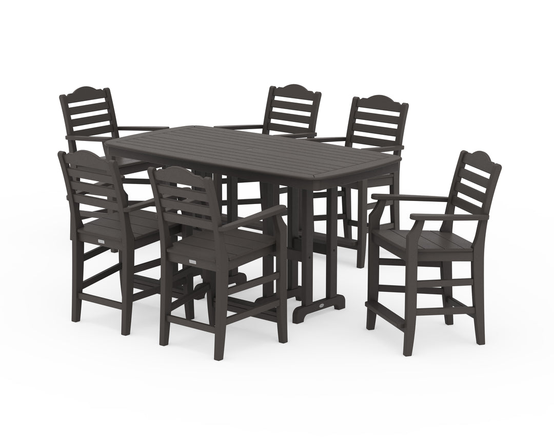Draper James™ by  POLYWOOD® Savannah Arm Chair 7-Piece Counter Set