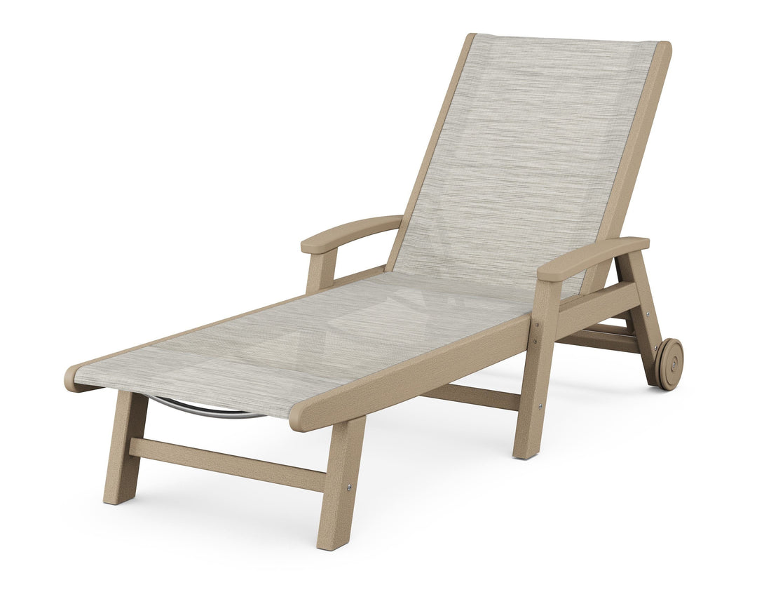 POLYWOOD® Coastal Chaise with Wheels