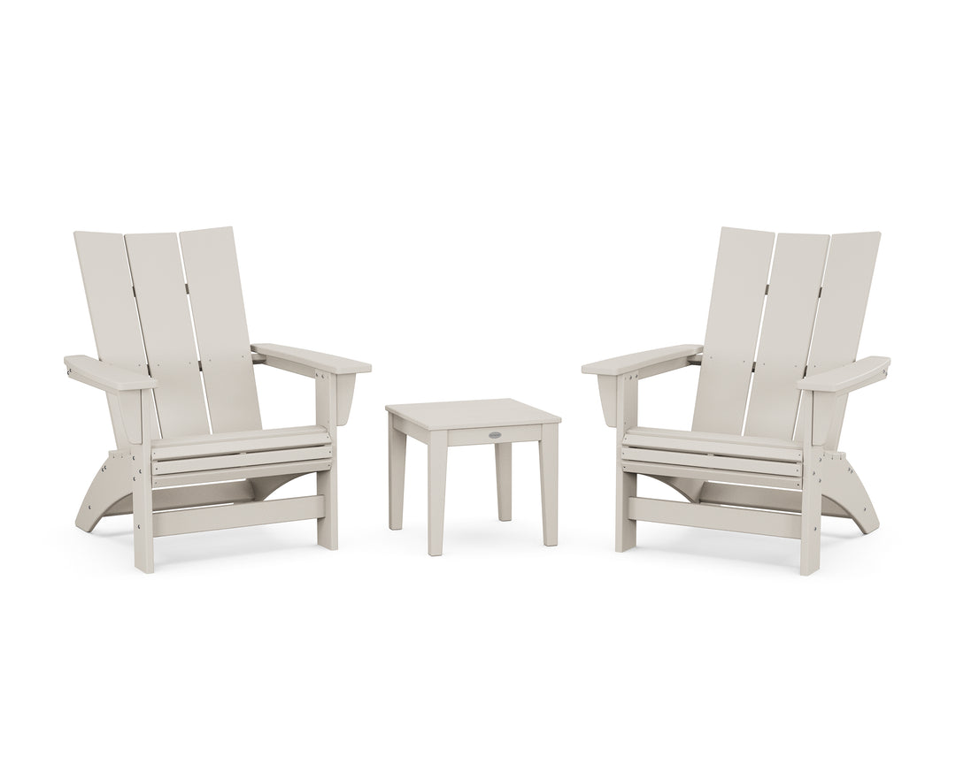 POLYWOOD® 3-Piece Modern Grand Adirondack Set