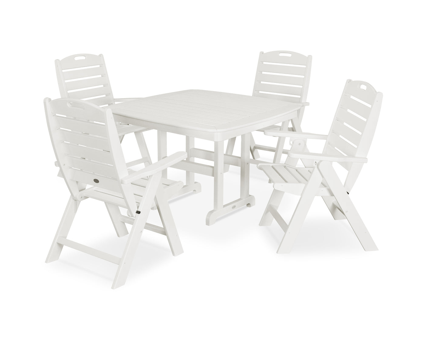 Nautical Highback Chair 5-Piece Dining Set