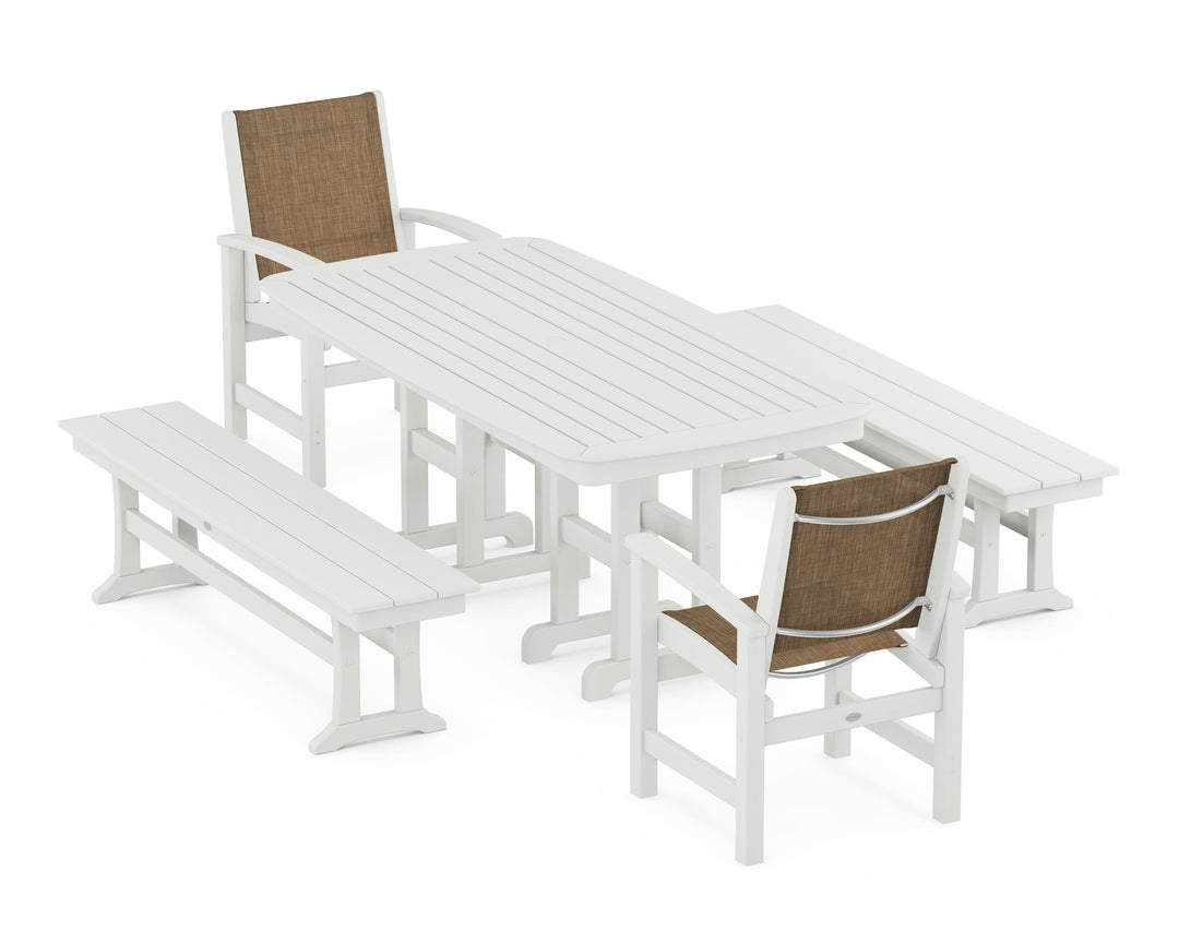 POLYWOOD® Coastal 5-Piece Dining Set