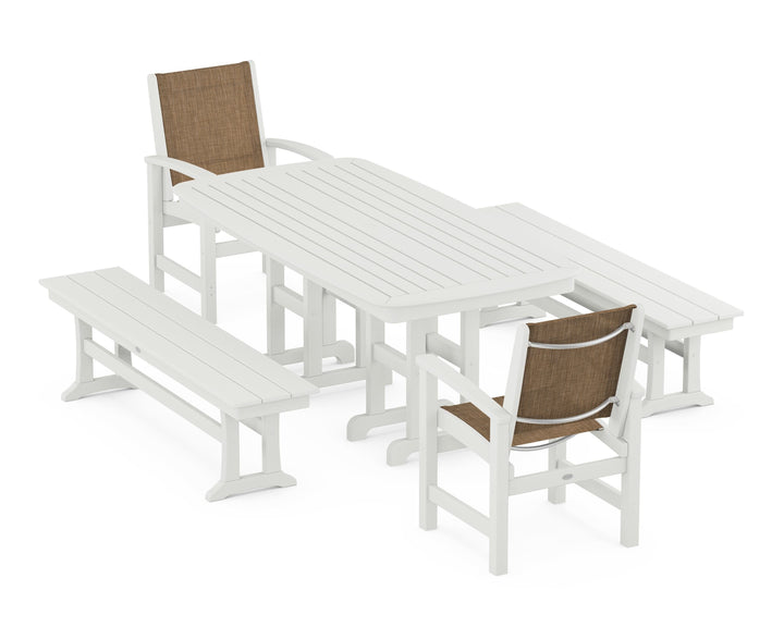 POLYWOOD® Coastal 5-Piece Dining Set