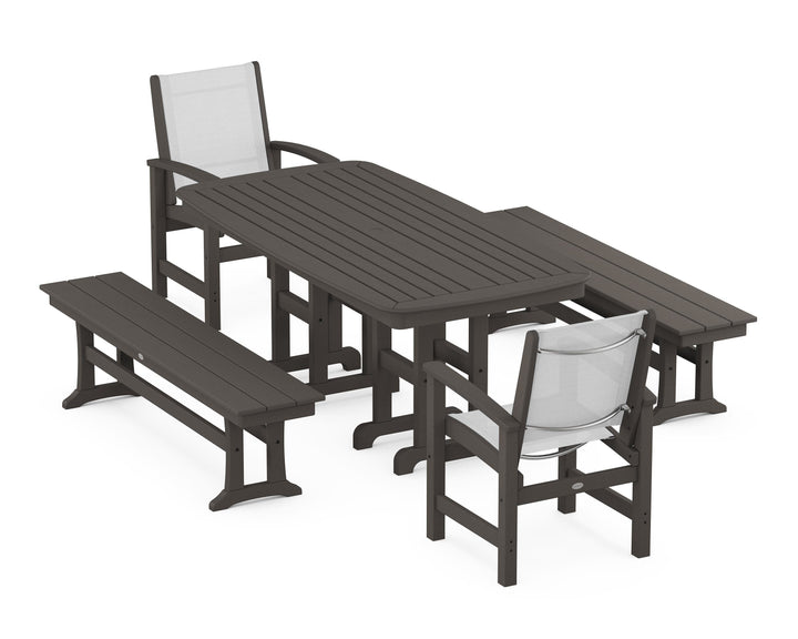 POLYWOOD® Coastal 5-Piece Dining Set