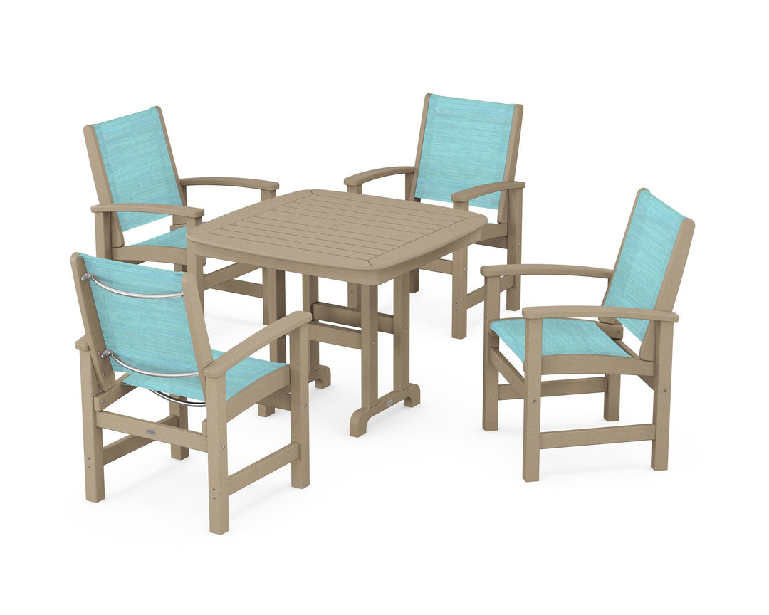 POLYWOOD® Coastal 5-Piece Dining Set