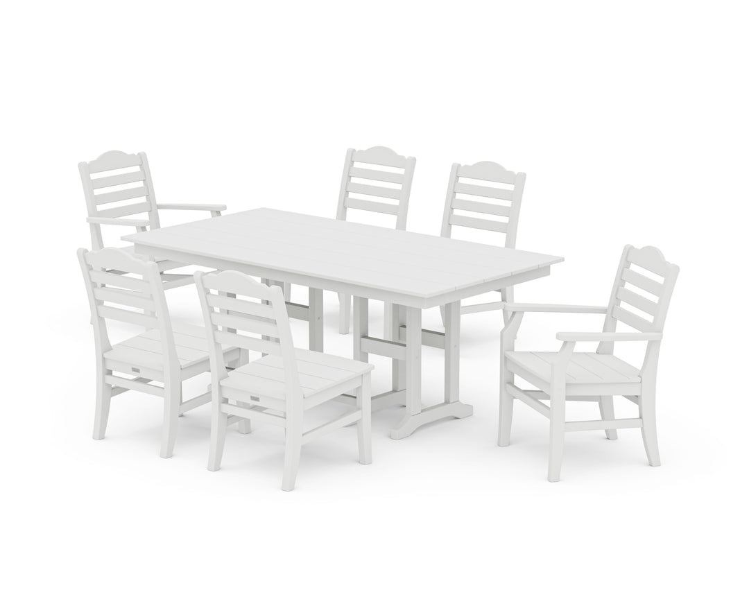 POLYWOOD® Savannah 7-Piece Farmhouse Dining Set