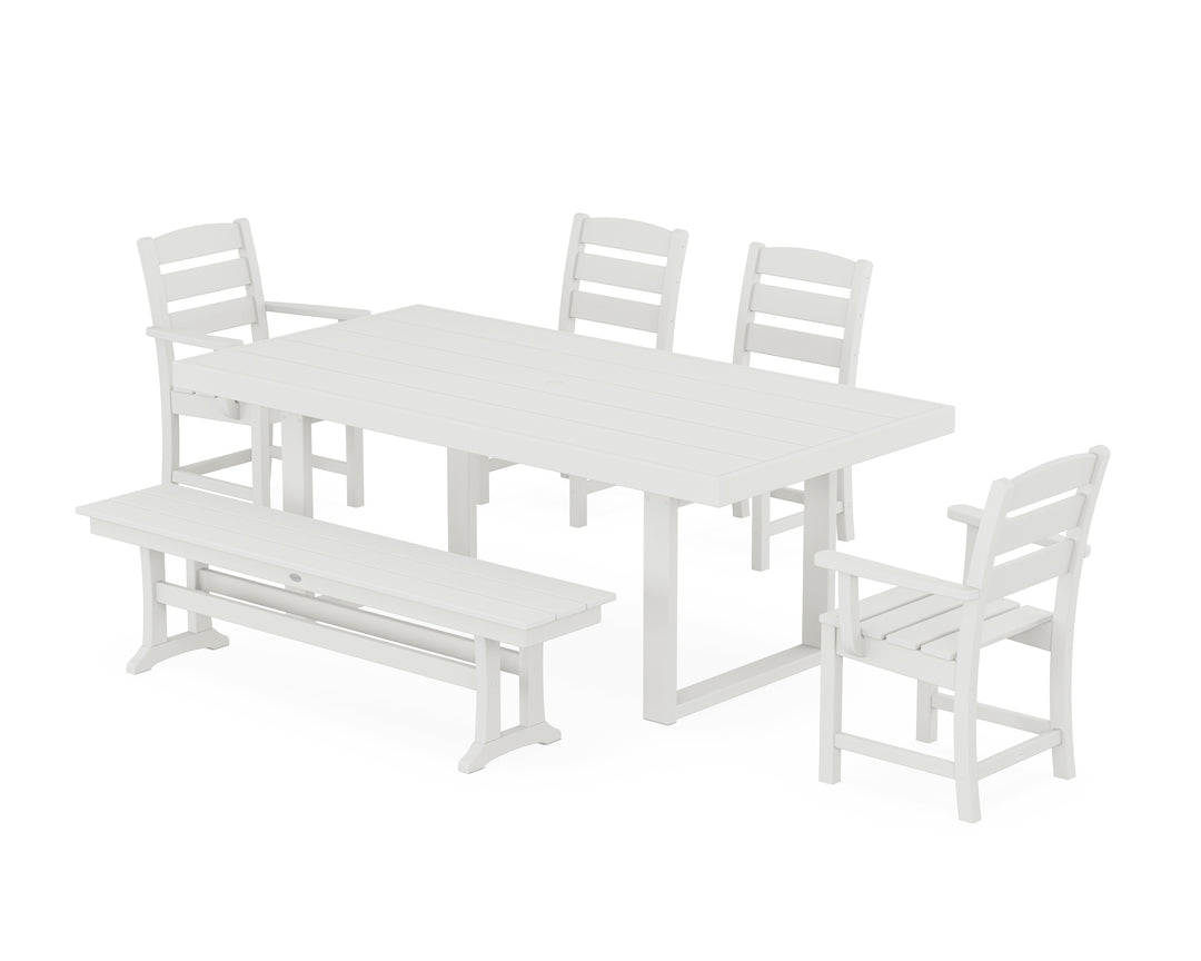 POLYWOOD® Lakeside 6-Piece Dining Set with Bench