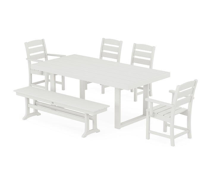 POLYWOOD® Lakeside 6-Piece Dining Set with Bench