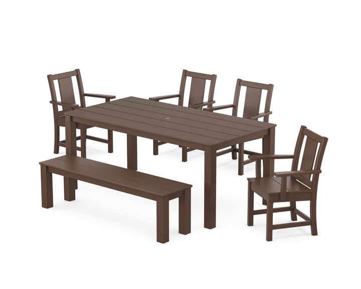 POLYWOOD® Prairie 6-Piece Parsons Dining Set with Bench