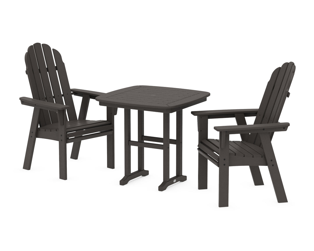 POLYWOOD® Vineyard Adirondack 3-Piece Dining Set