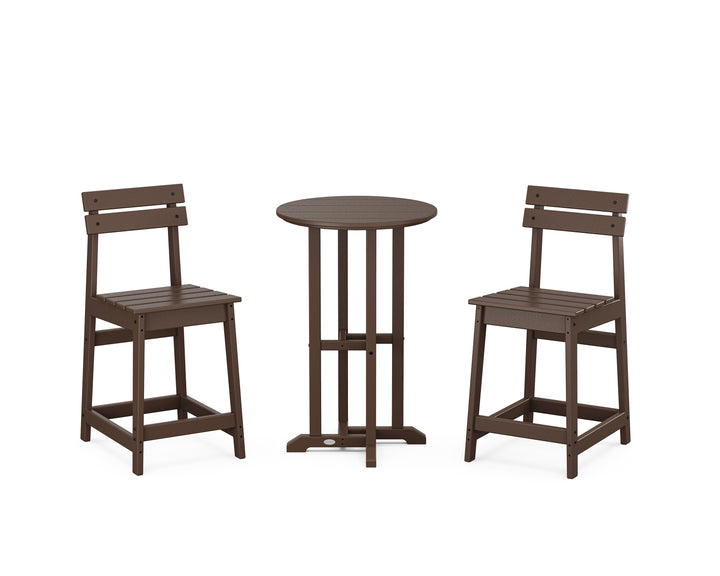POLYWOOD® Modern Studio Plaza 3-Piece Bistro Counter Set