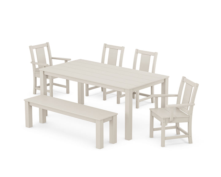POLYWOOD® Prairie 6-Piece Parsons Dining Set with Bench