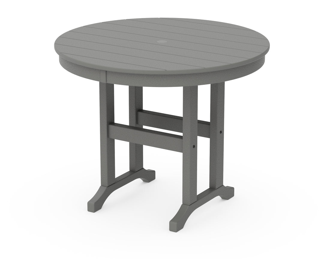 POLYWOOD® 36" Round Farmhouse Dining Table