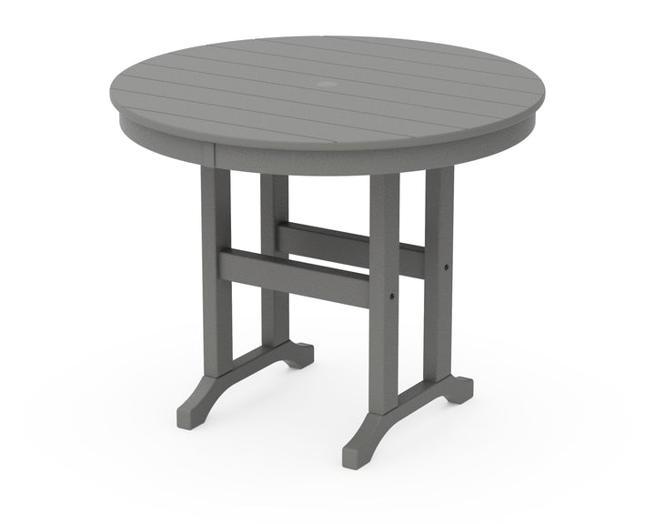 POLYWOOD® 36" Round Farmhouse Dining Table