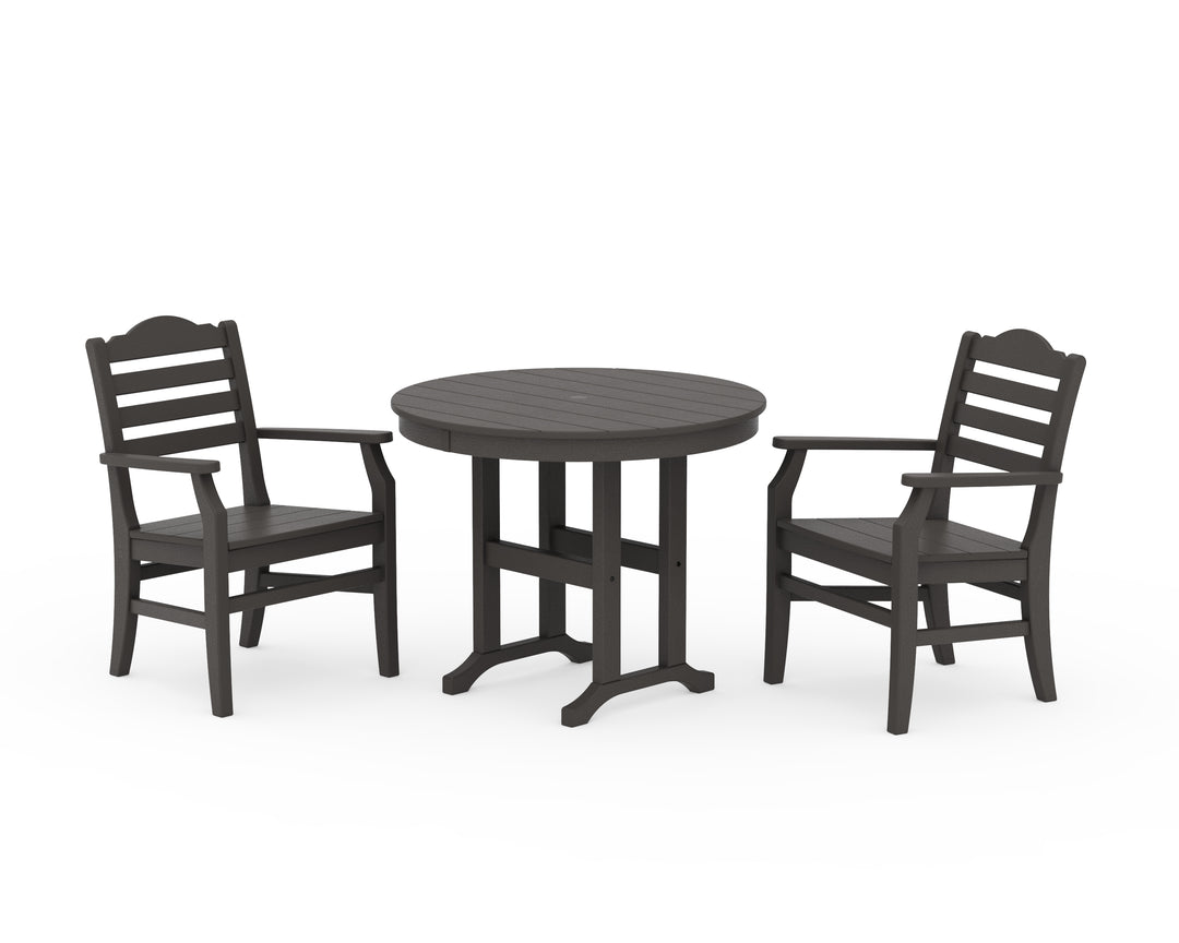 POLYWOOD® Savannah 3-Piece Farmhouse Dining Set