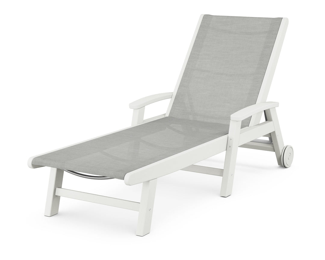 POLYWOOD® Coastal Chaise with Wheels