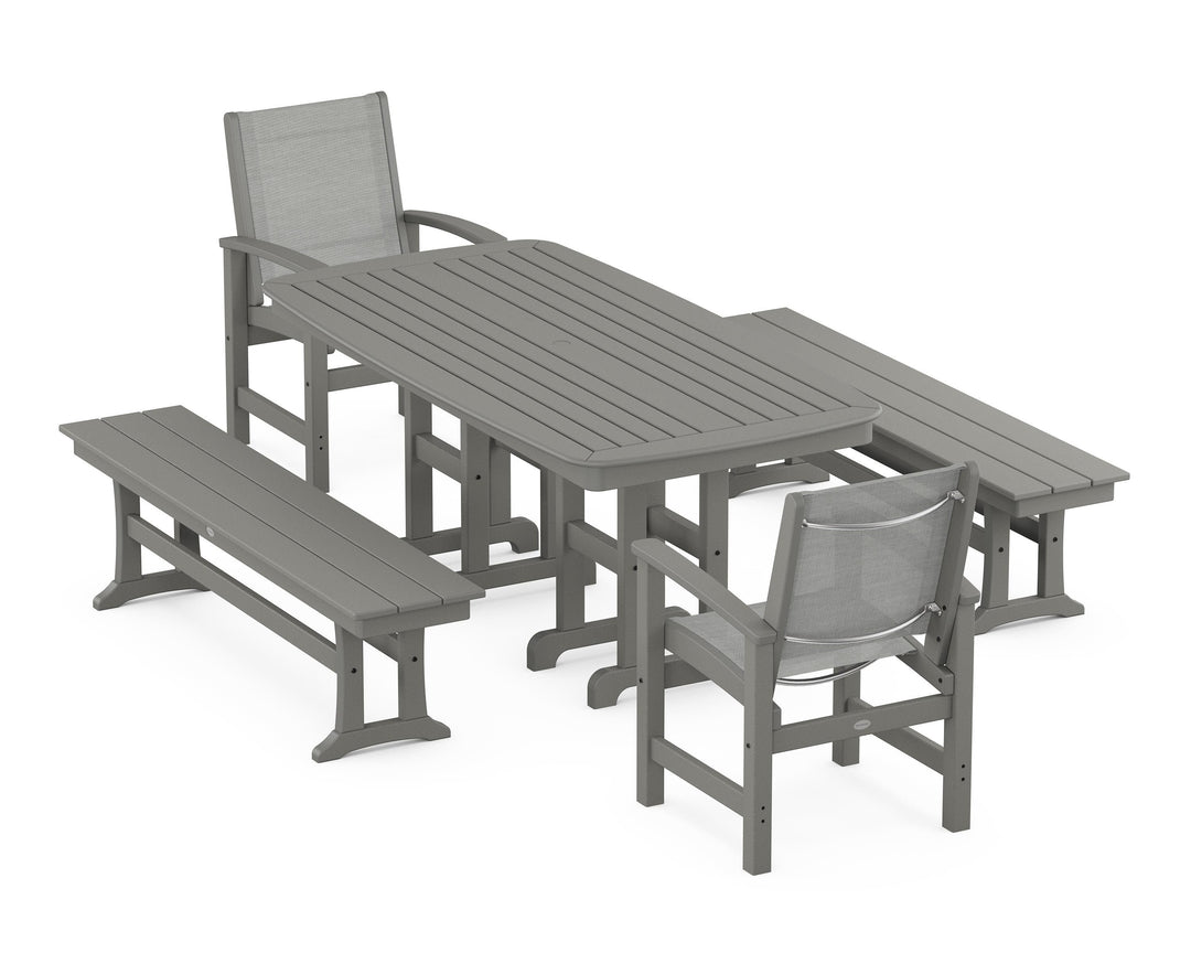 POLYWOOD® Coastal 5-Piece Dining Set