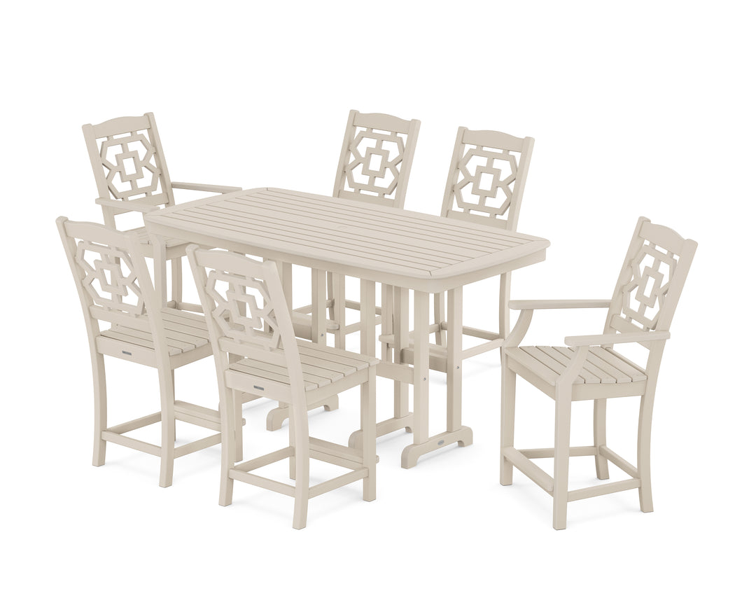 Martha Stewart by POLYWOOD® Chinoiserie 7-Piece Counter Set