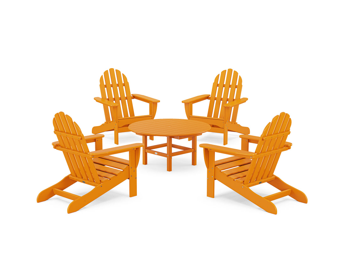 POLYWOOD® Classic Adirondack 5-Piece Conversation Set