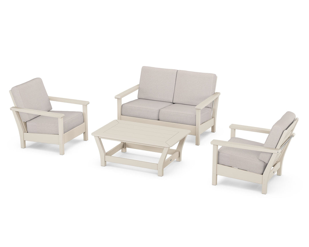 POLYWOOD® Harbour 4-Piece Deep Seating Set