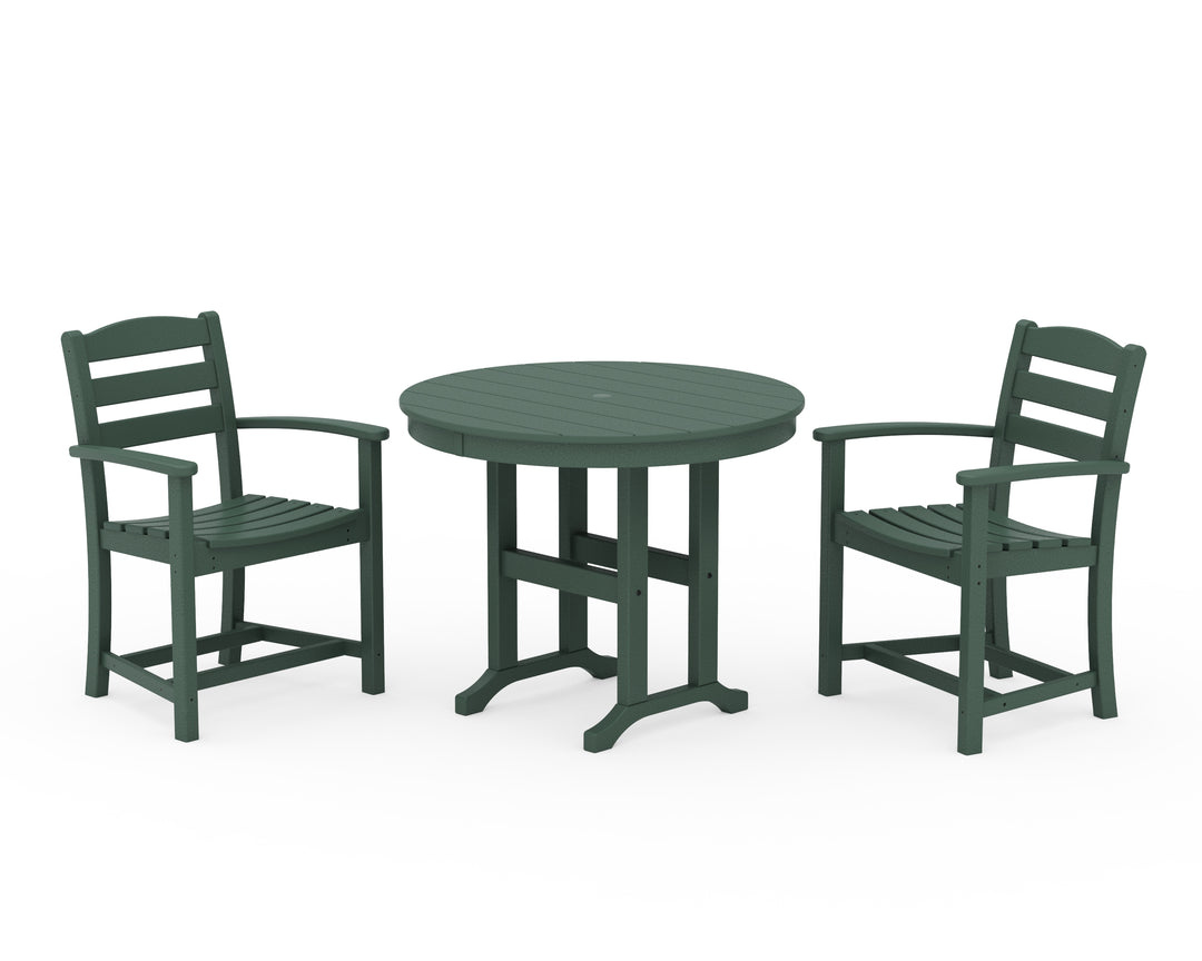 POLYWOOD® La Casa Café 3-Piece Round Dining Set