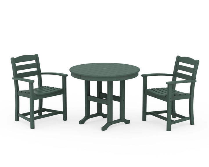 POLYWOOD® La Casa Café 3-Piece Round Dining Set