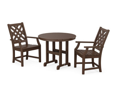 Wovendale 3-Piece Farmhouse Dining Set