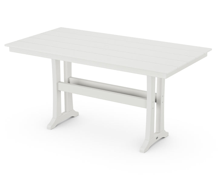 POLYWOOD® Farmhouse Trestle 37" x 72" Counter Table