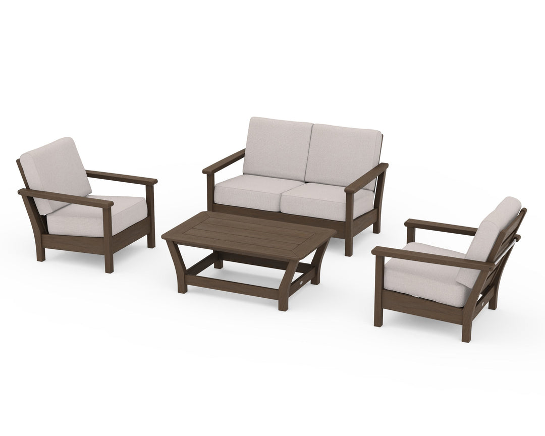 POLYWOOD® Harbour 4-Piece Deep Seating Set