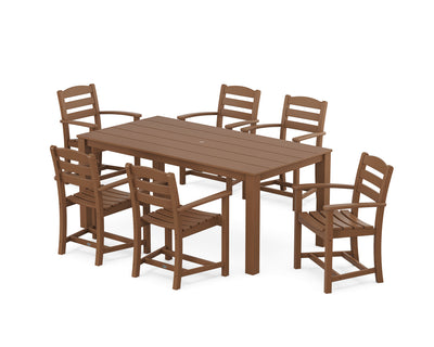 La Casa Cafe' Arm Chair 7-Piece Parsons Dining Set