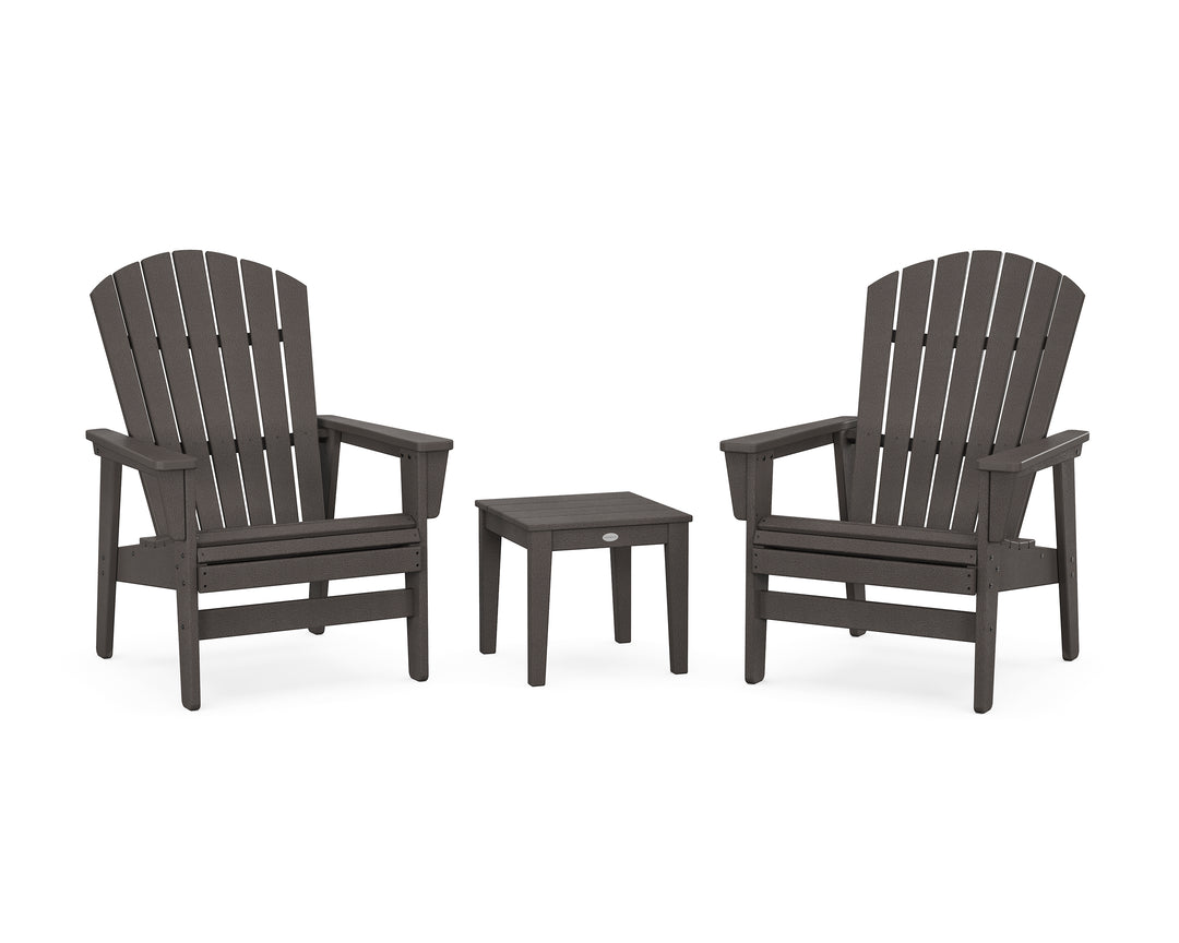POLYWOOD® 3-Piece Nautical Grand Upright Adirondack Set