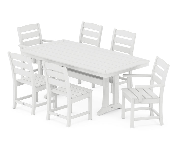 POLYWOOD® Lakeside 7-Piece Dining Set with Trestle Legs