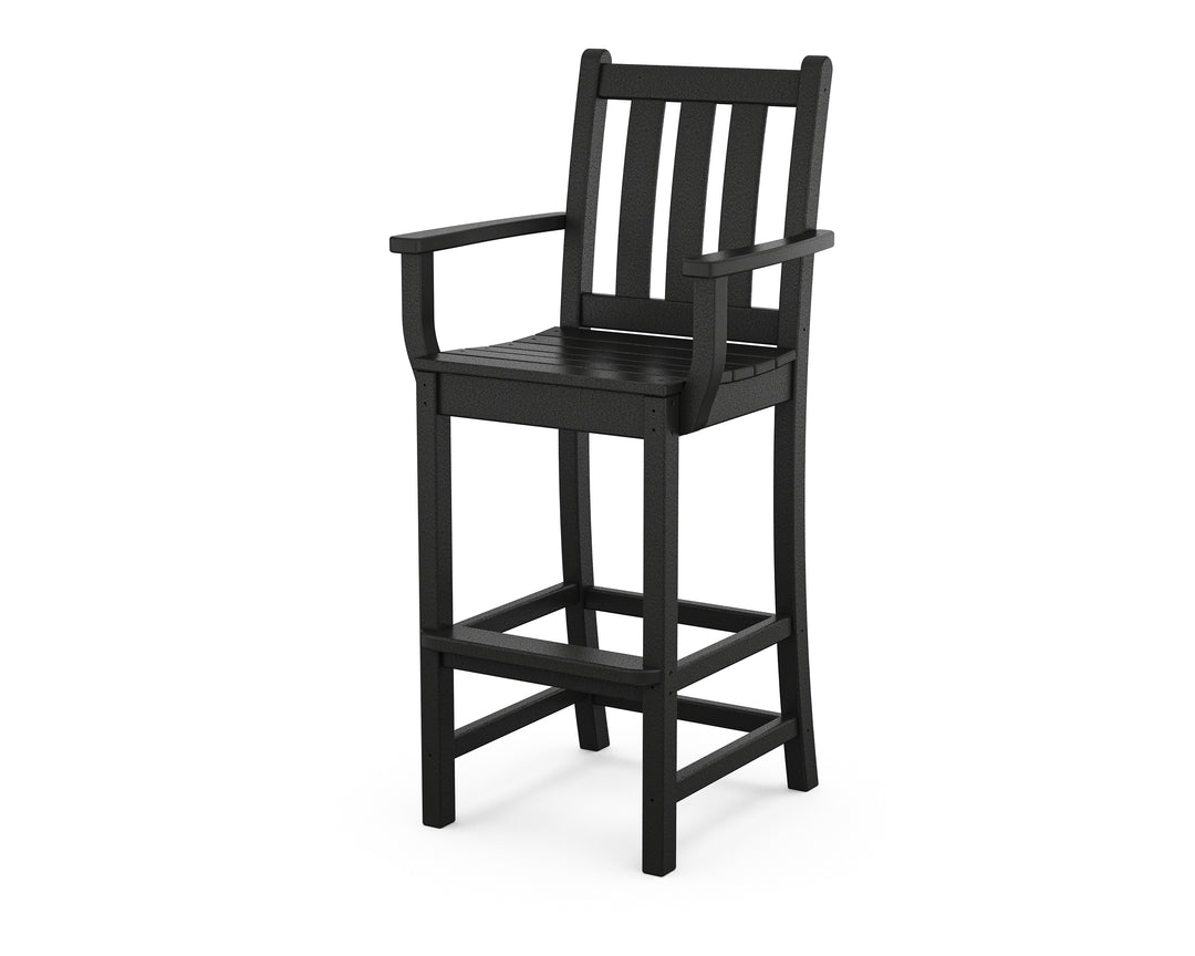 POLYWOOD® Traditional Garden Bar Arm Chair