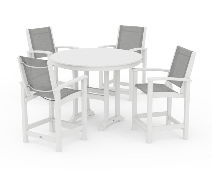POLYWOOD® Coastal 5-Piece Counter Set