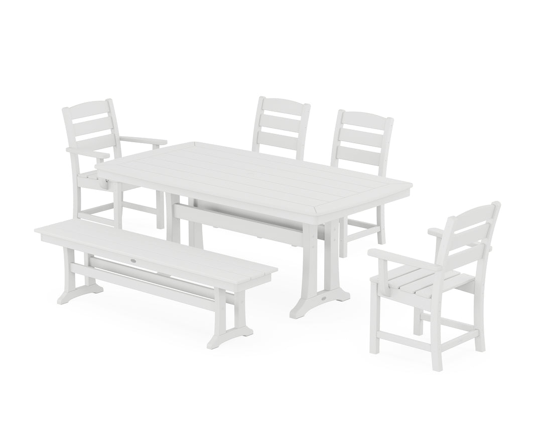 POLYWOOD® Lakeside 6-Piece Dining Set with Trestle Legs