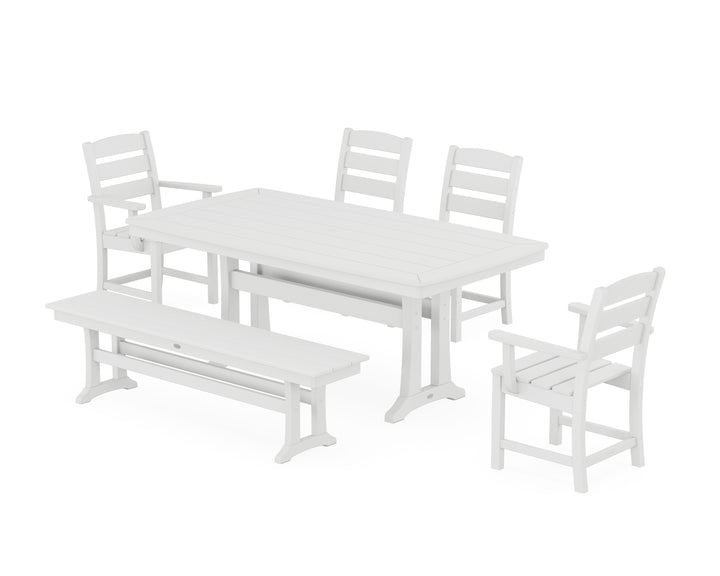 POLYWOOD® Lakeside 6-Piece Dining Set with Trestle Legs
