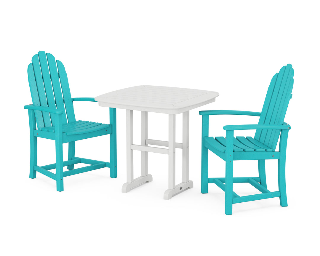 POLYWOOD® Classic Adirondack 3-Piece Dining Set