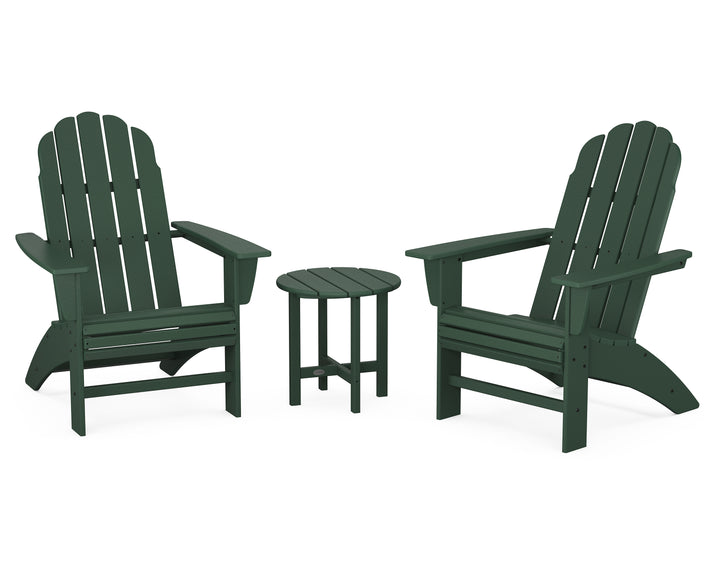 POLYWOOD® Vineyard 3-Piece Curveback Adirondack Set