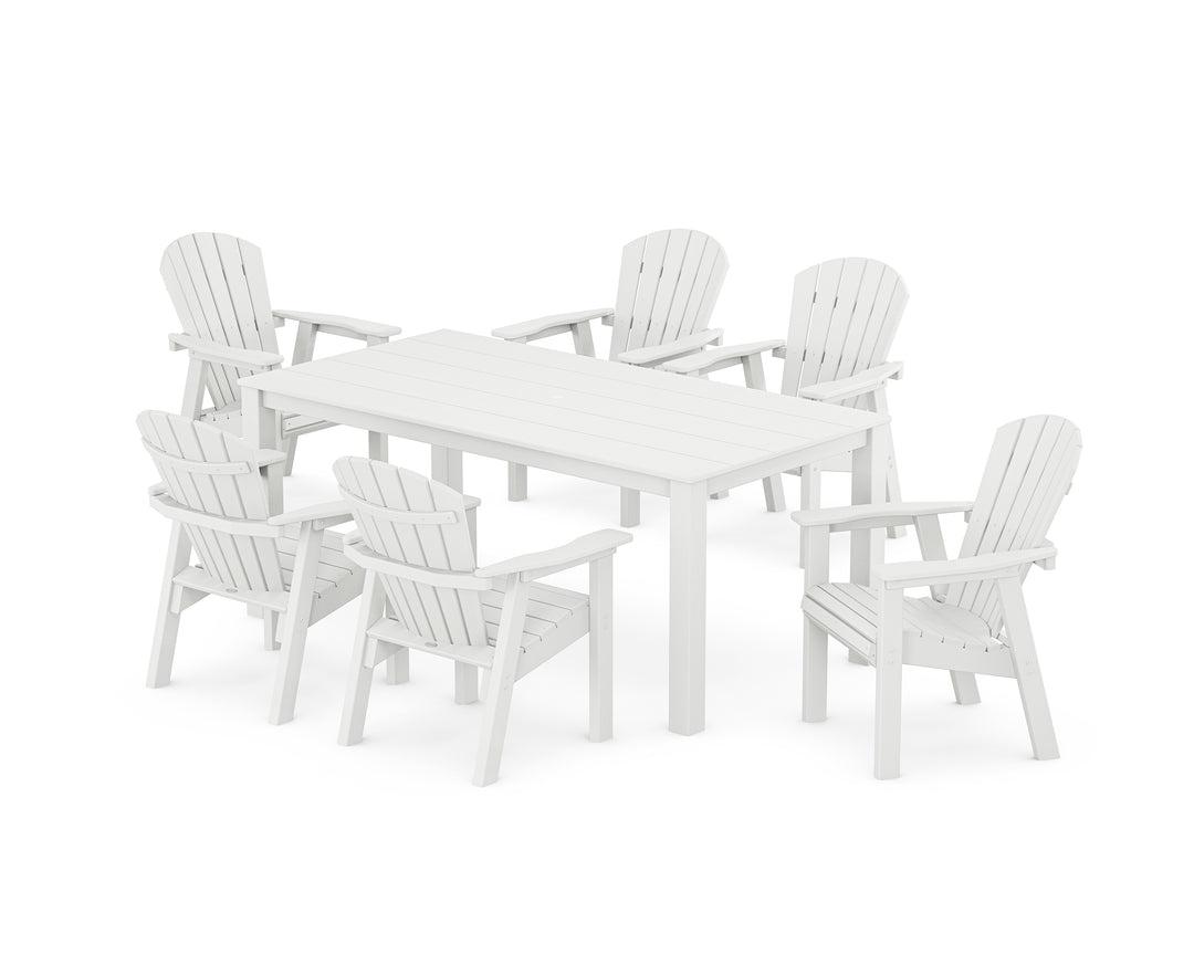 POLYWOOD® Seashell 7-Piece Parsons Dining Set