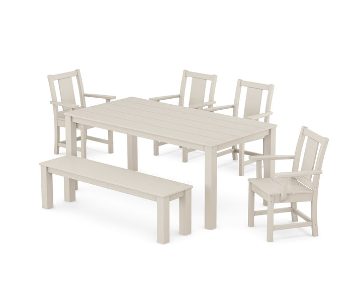 POLYWOOD® Prairie 6-Piece Parsons Dining Set with Bench