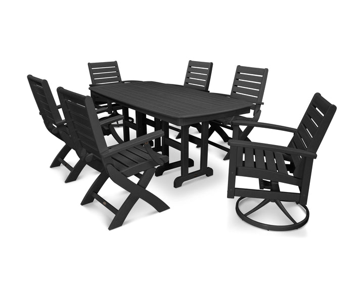 POLYWOOD® Signature 7-Piece Swivel Dining Set