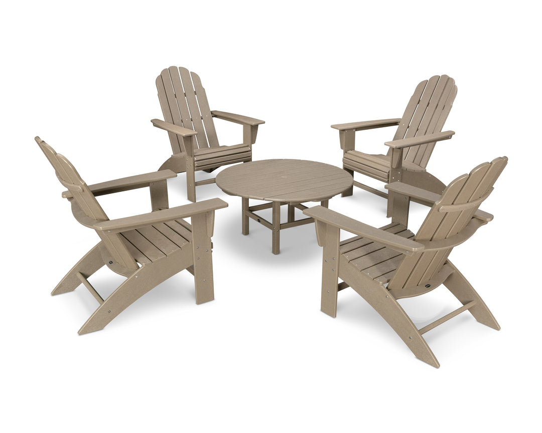 POLYWOOD® Vineyard 5-Piece Oversized Adirondack Set