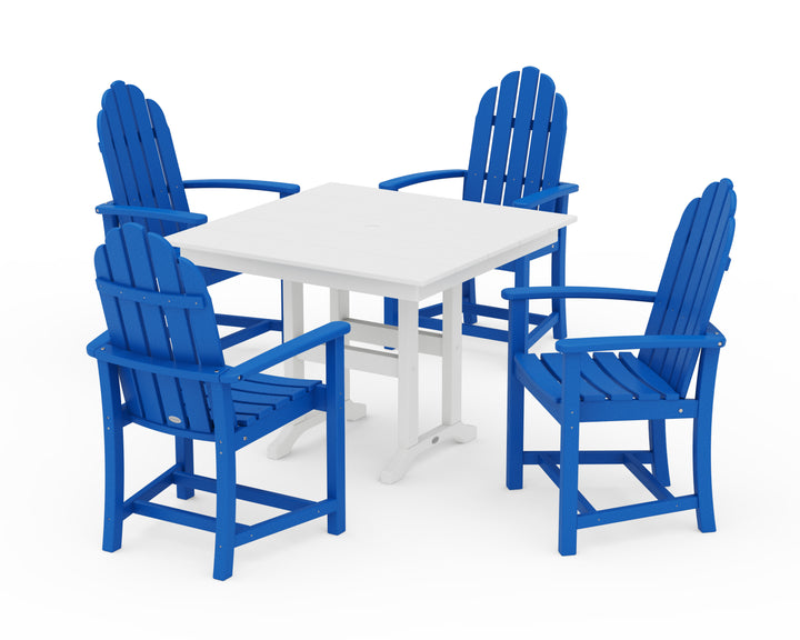POLYWOOD® Classic Adirondack 5-Piece Farmhouse Dining Set