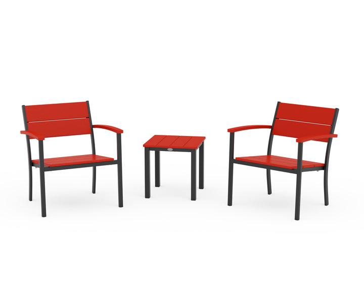 POLYWOOD® Main Street 3-Piece Lounge Chair Set