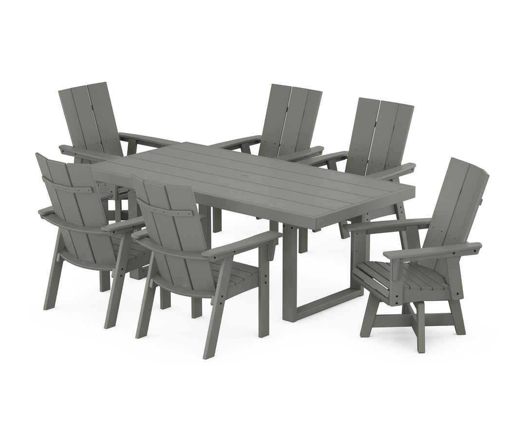 POLYWOOD® Modern Adirondack 7-Piece Dining Set