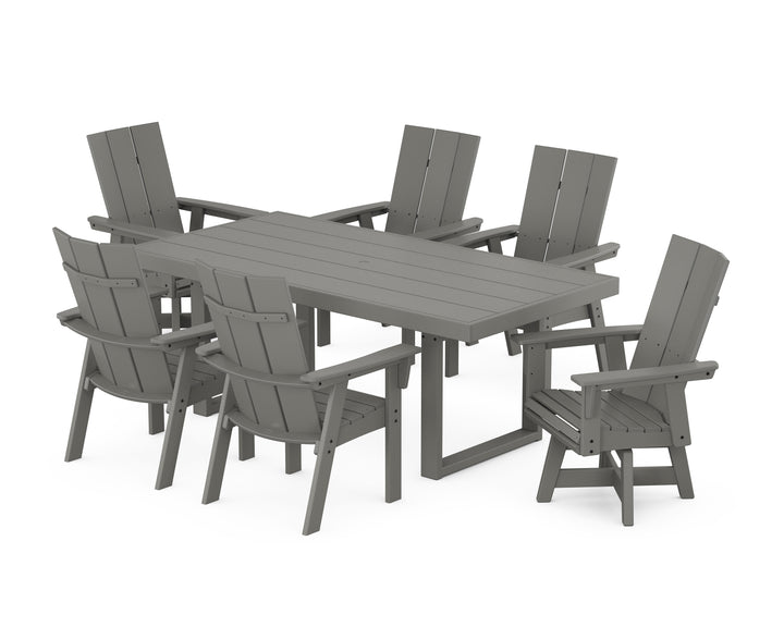 POLYWOOD® Modern Adirondack 7-Piece Dining Set