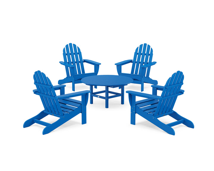 POLYWOOD® Classic Adirondack 5-Piece Conversation Set