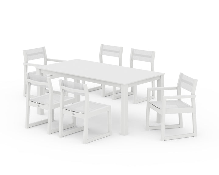 POLYWOOD® EDGE Sling 7-Piece Parsons Dining Set