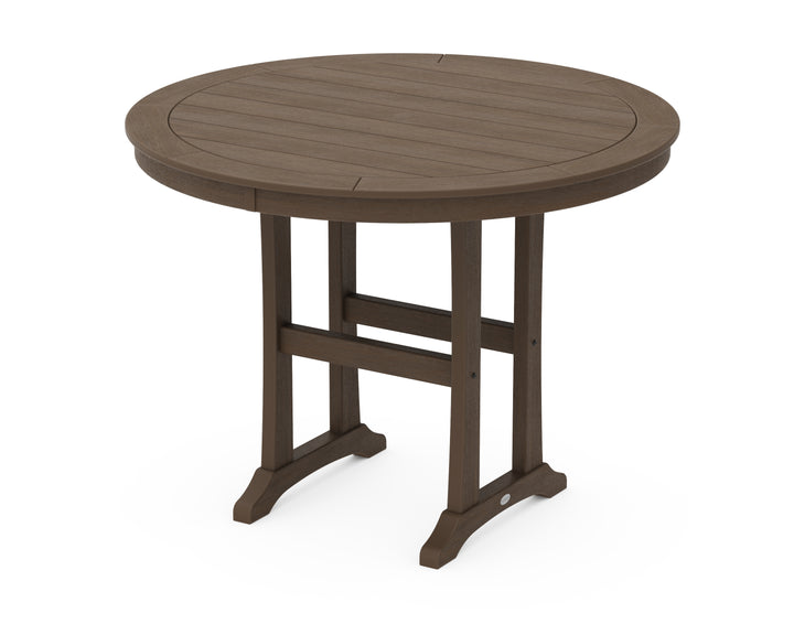 POLYWOOD® Nautical Trestle 48" Round Counter Table