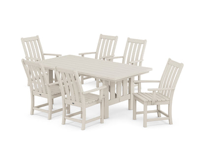 Vineyard Arm Chair 7-Piece Mission Dining Set